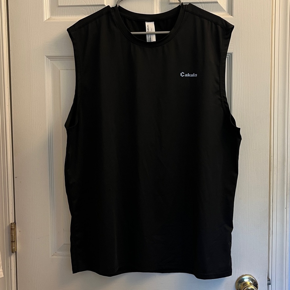 #M6 Casual Men’s Black Cakula Tank Top XLarge